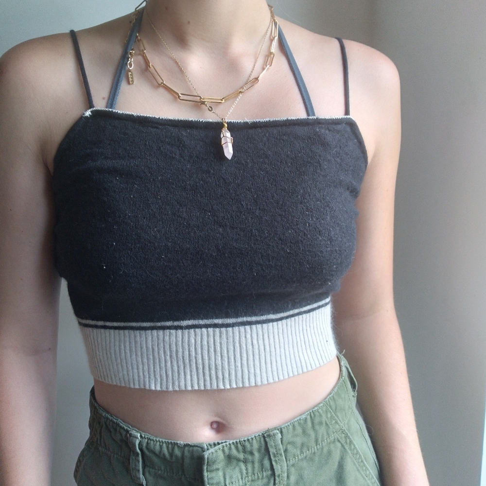 Cashmere crop top by Moda International